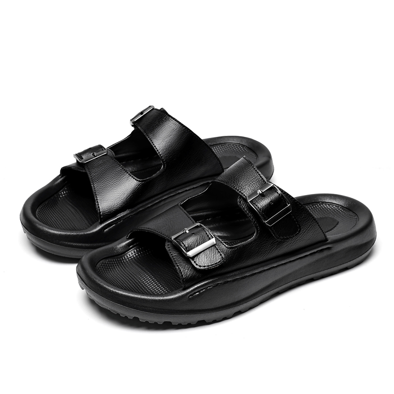 Mens Slip On Sandals Leather S - огляд і ціна Men Shoes Velcro
