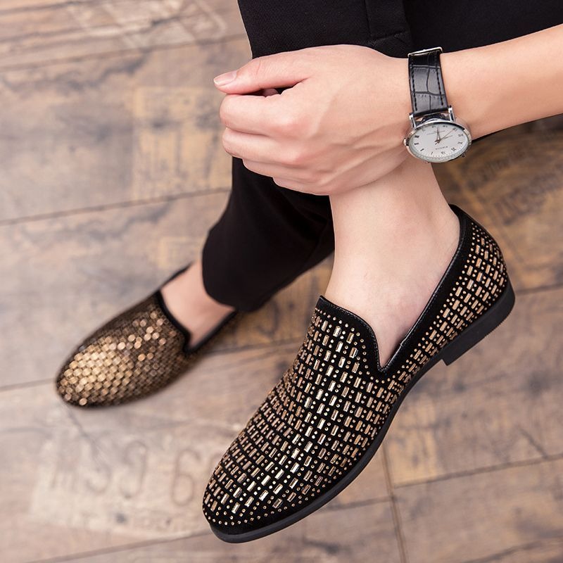 rhinestone party dress shoes f - огляд і ціна Men'S Shoes Drivers