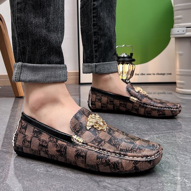 size 38-48 luxury checkered sl - огляд і ціна Men'S Shoes Drivers