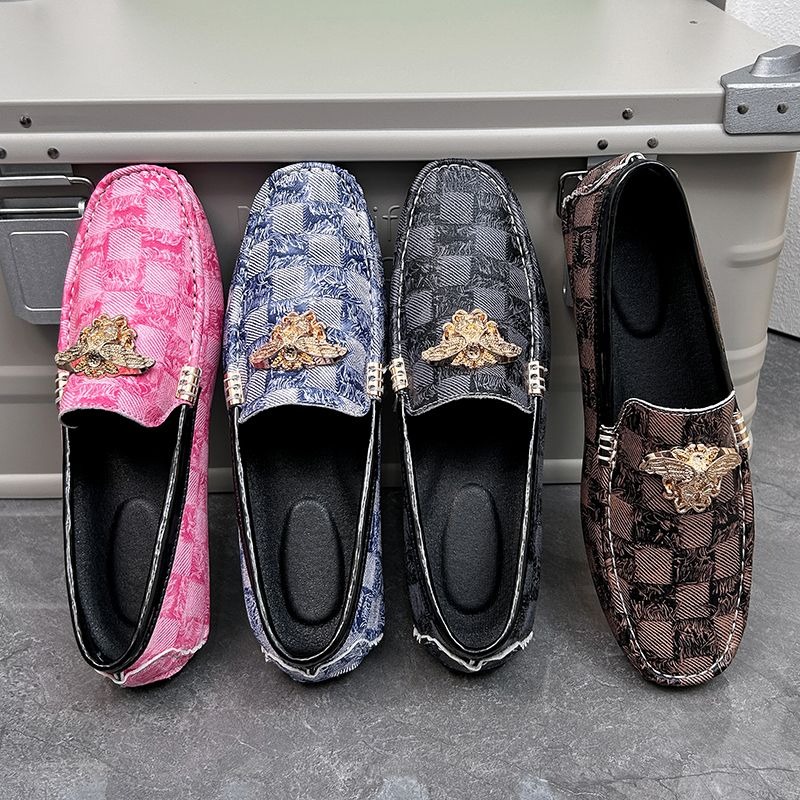 size 38-48 luxury checkered sl - огляд і ціна Men'S Shoes Drivers