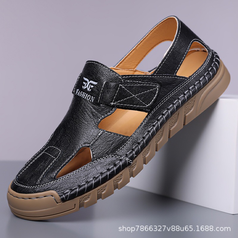 Hole shoes men's summer new ha - огляд і ціна Men Shoes Velcro