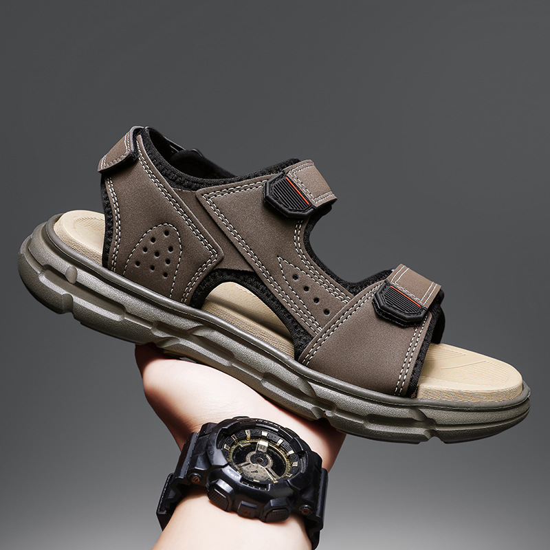 Men's summer outdoor sandals,  - огляд і ціна Men Shoes Velcro